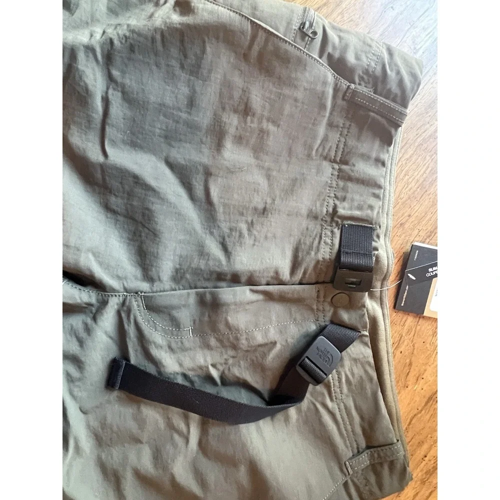 The North‎ Face Mens Shorts Paramount Trail Convertible Taupe Green Nylon Sz 30